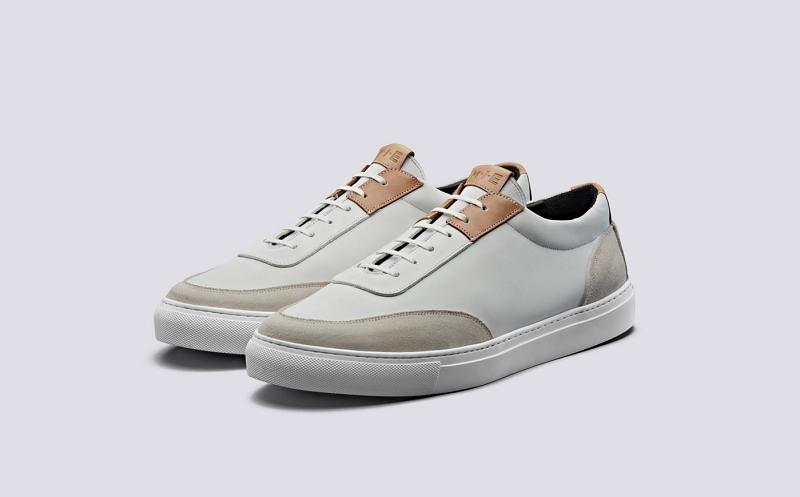 Grenson M.I.E. Sneaker Mens Sneakers - White Suede RV3490